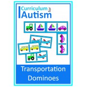 Transportation Dominoes Game, Turn Taking Skills